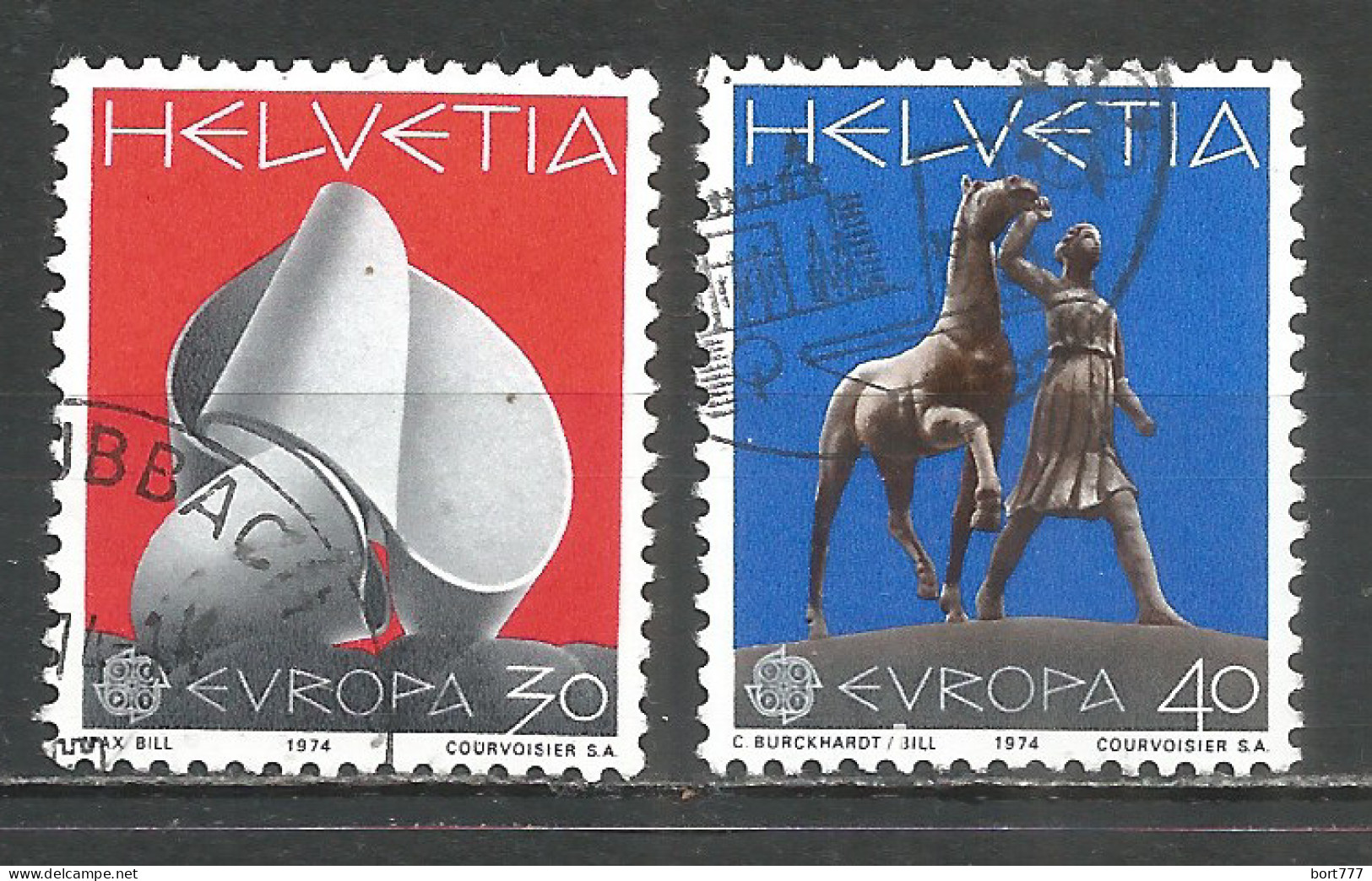 Switzerland 1974 Year , Used Stamps Mi # 1029-30 Europa Cept - Oblitérés