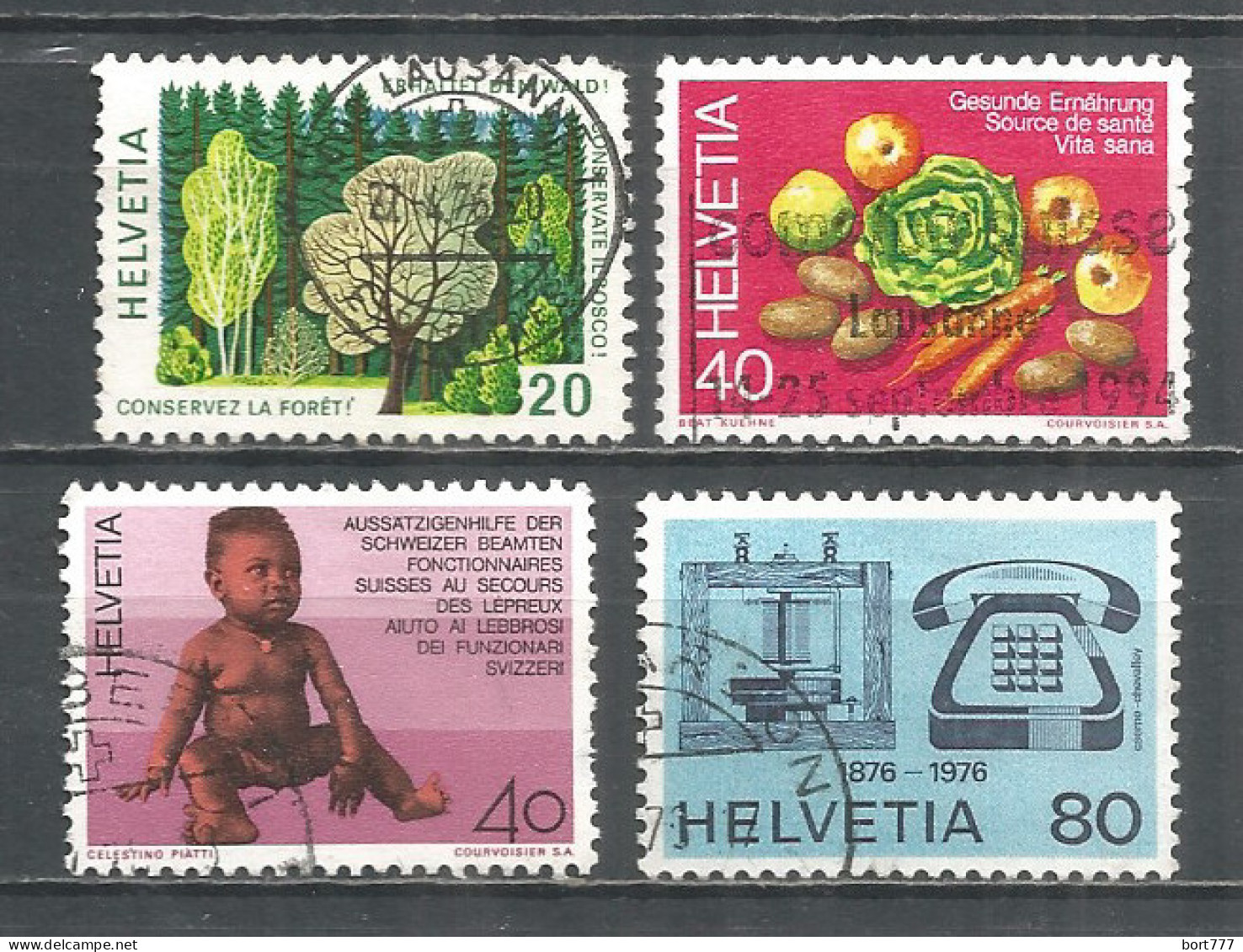 Switzerland 1976 Year , Used Stamps Mi # 1069-72 - Oblitérés