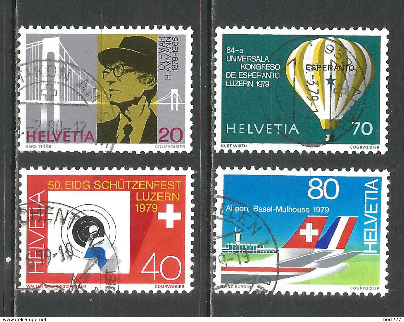 Switzerland 1979 Year , Used Stamps Mi 1150-53 - Gebraucht