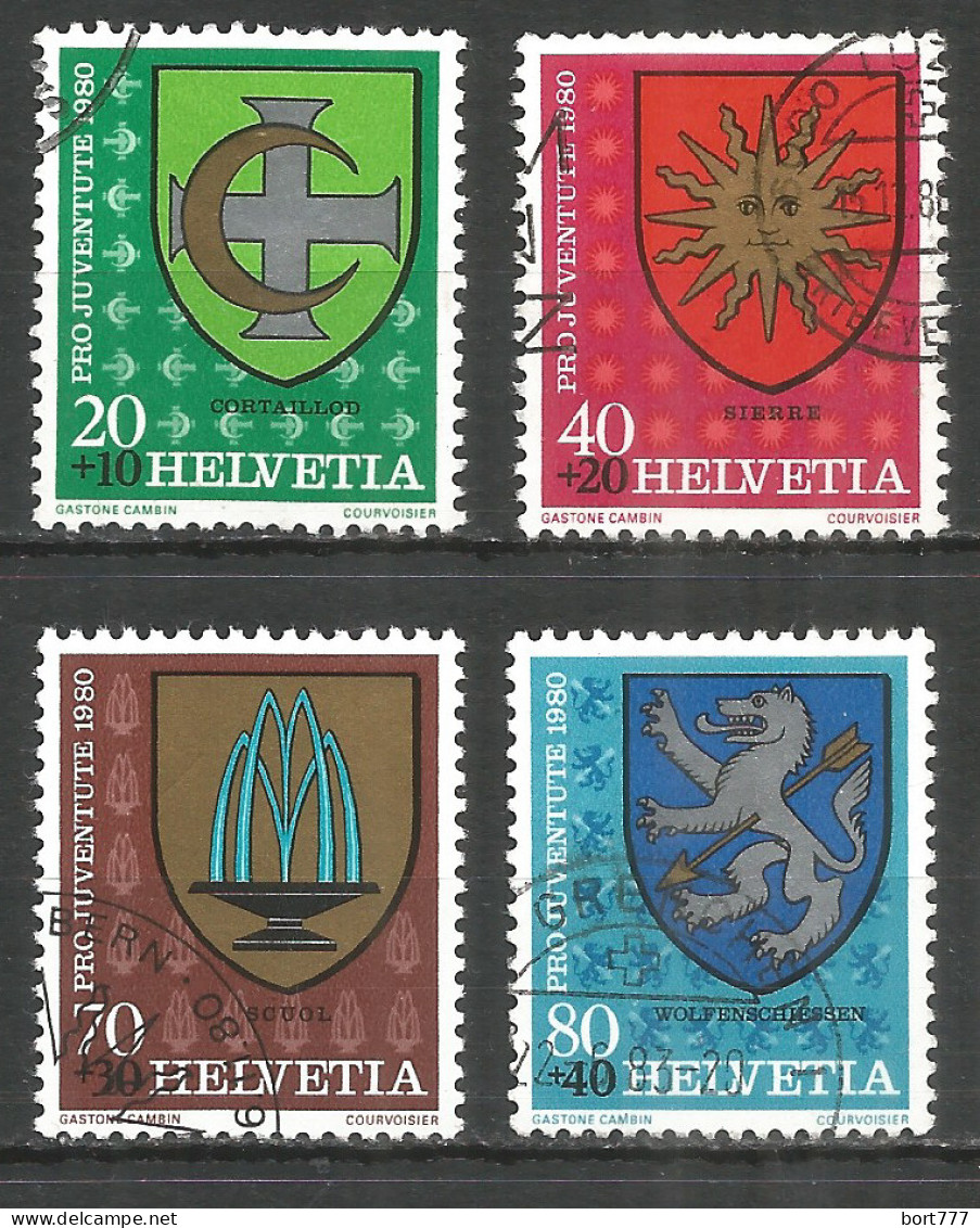 Switzerland 1980 Year , Used Stamps Mi 1187-90 - Gebruikt