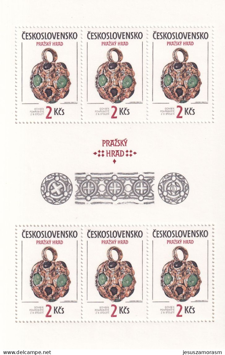 Checoslovaquia Nº 2678 Al 2679 En Hojas De 6 Series - Unused Stamps