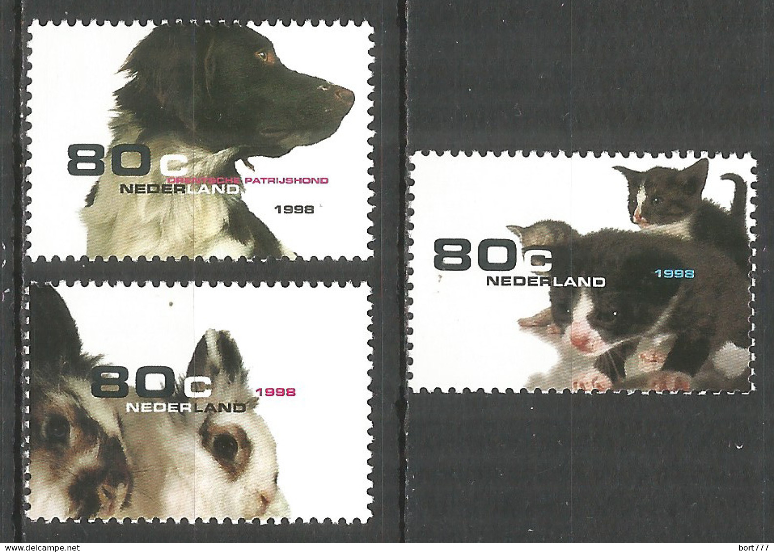 NETHERLANDS 1998 Year , Mint Stamps MNH (**) Dogs - Ungebraucht