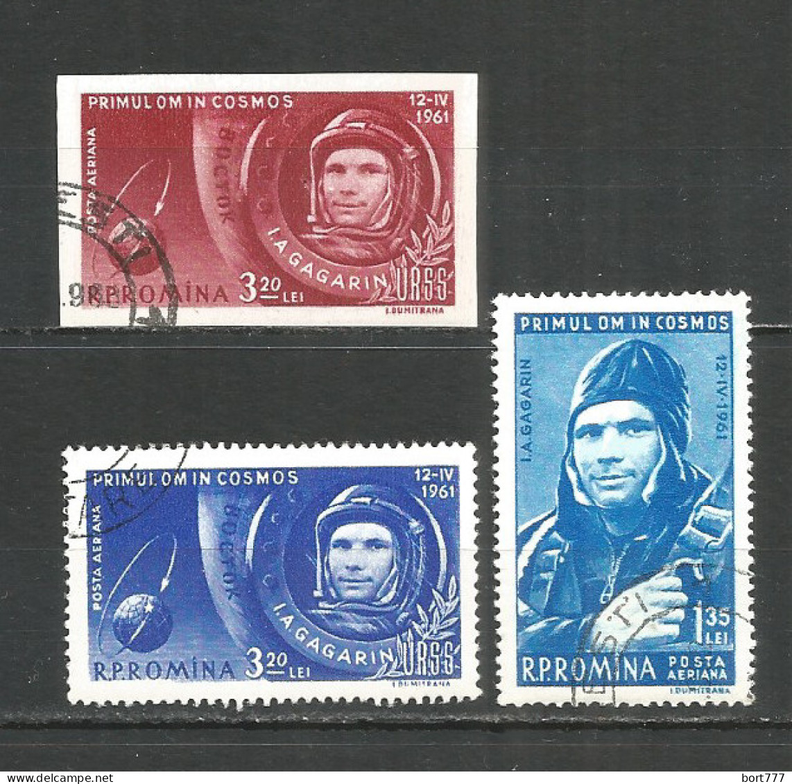Romania 1961 Used Stamps Set Space - Usado