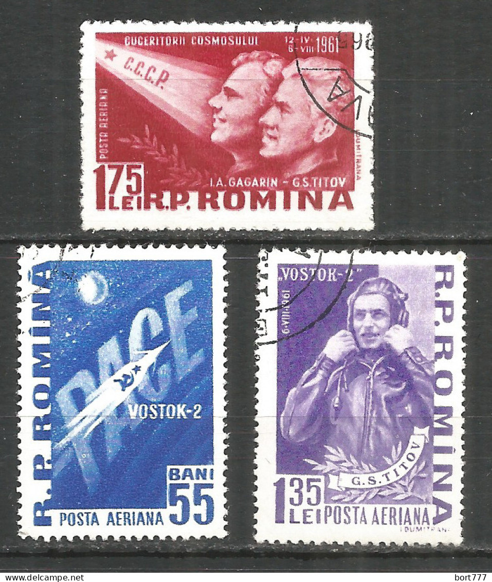 Romania 1961 Used Stamps Set Space - Gebraucht