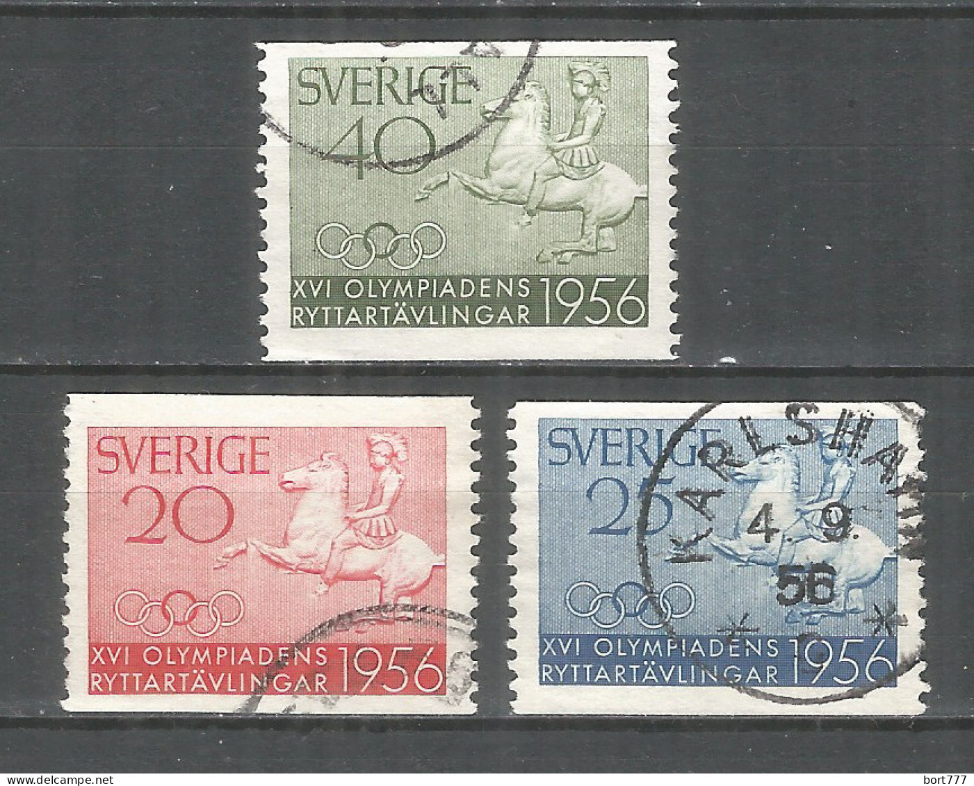 Sweden 1956 Year Used Stamps Mi.#  413-15 - Usati