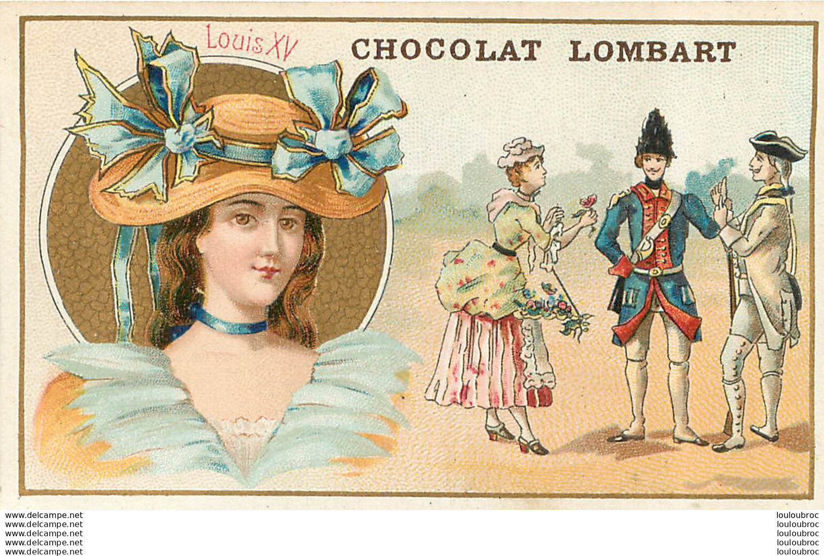 CHROMO CHOCOLAT  LOMBART LOUIS   XV - Lombart