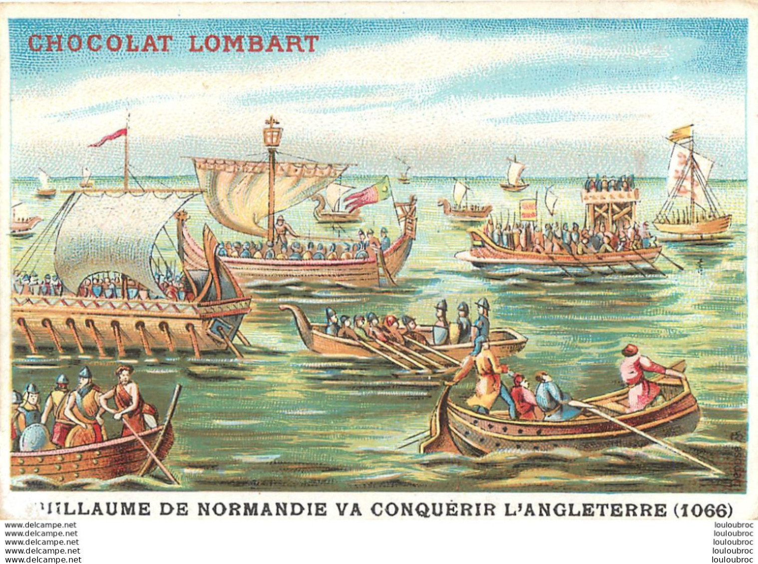 CHROMO CHOCOLAT LOMBART  IMP MINOT  GUILLAUME DE NORMANDIE - Lombart