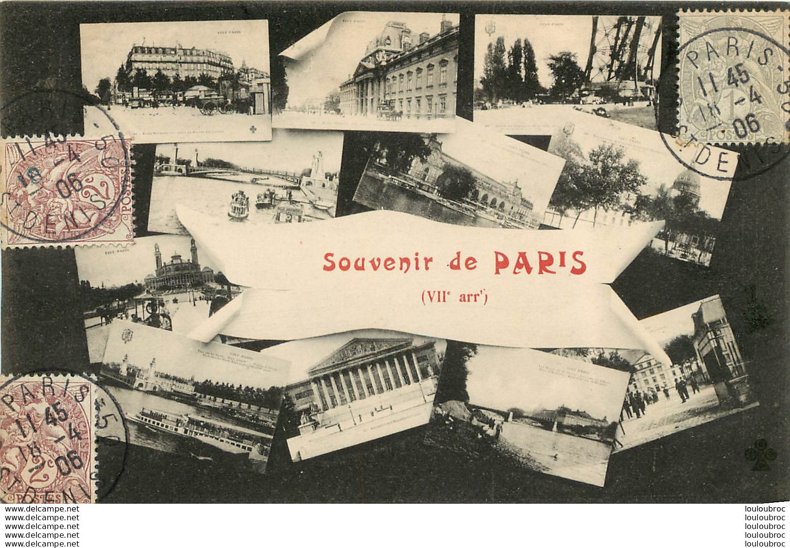 PARIS VIIe ARRONDISSEMENT  SOUVENIR DE PARIS 1906 - Arrondissement: 02