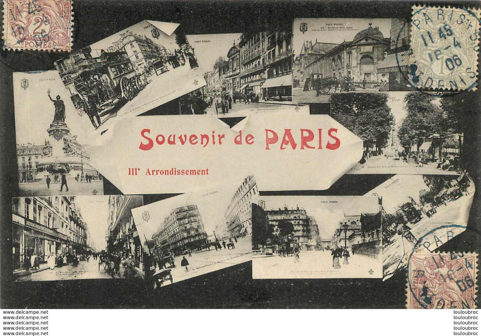 PARIS IIIe SOUVENIR 1906 - Paris (03)