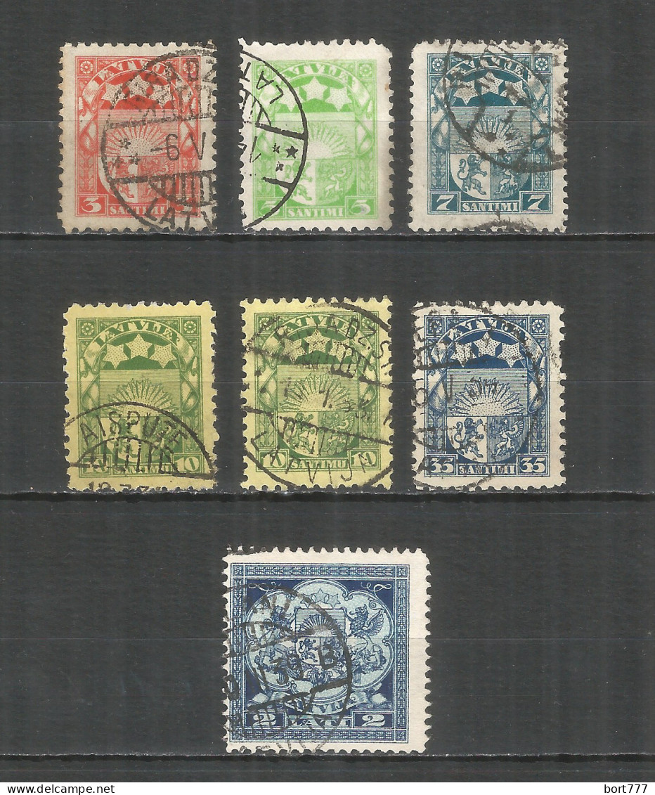 Latvia 1929/1932 Used Stamps Michel # 171-176 - Lettonia