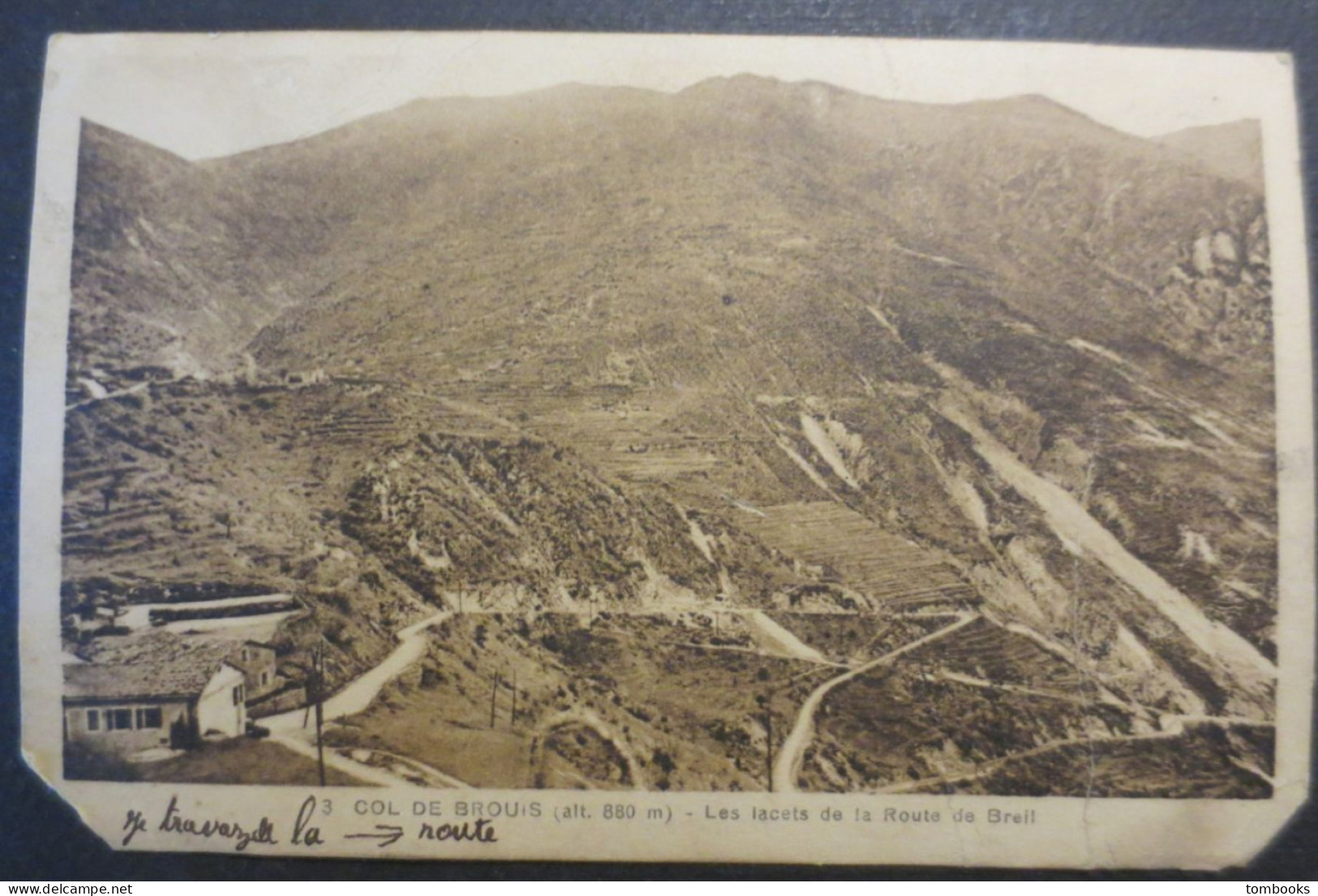 06 - Col De Brouis - CPA - Les Lacets De La Route De Breil N° 3 - éditions Palmiéri , Col De Brouis - 1932 - Peu Commune - Breil-sur-Roya