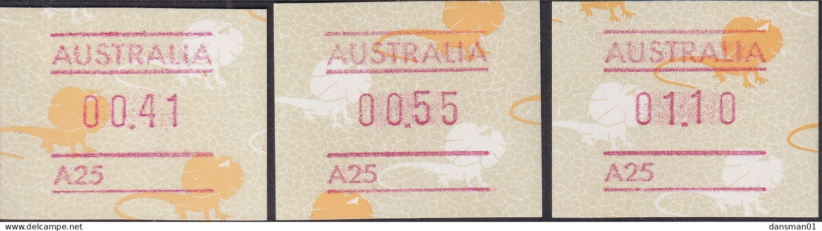Australia 1989 Frama BUTTON SET A25 MNH - Mint Stamps