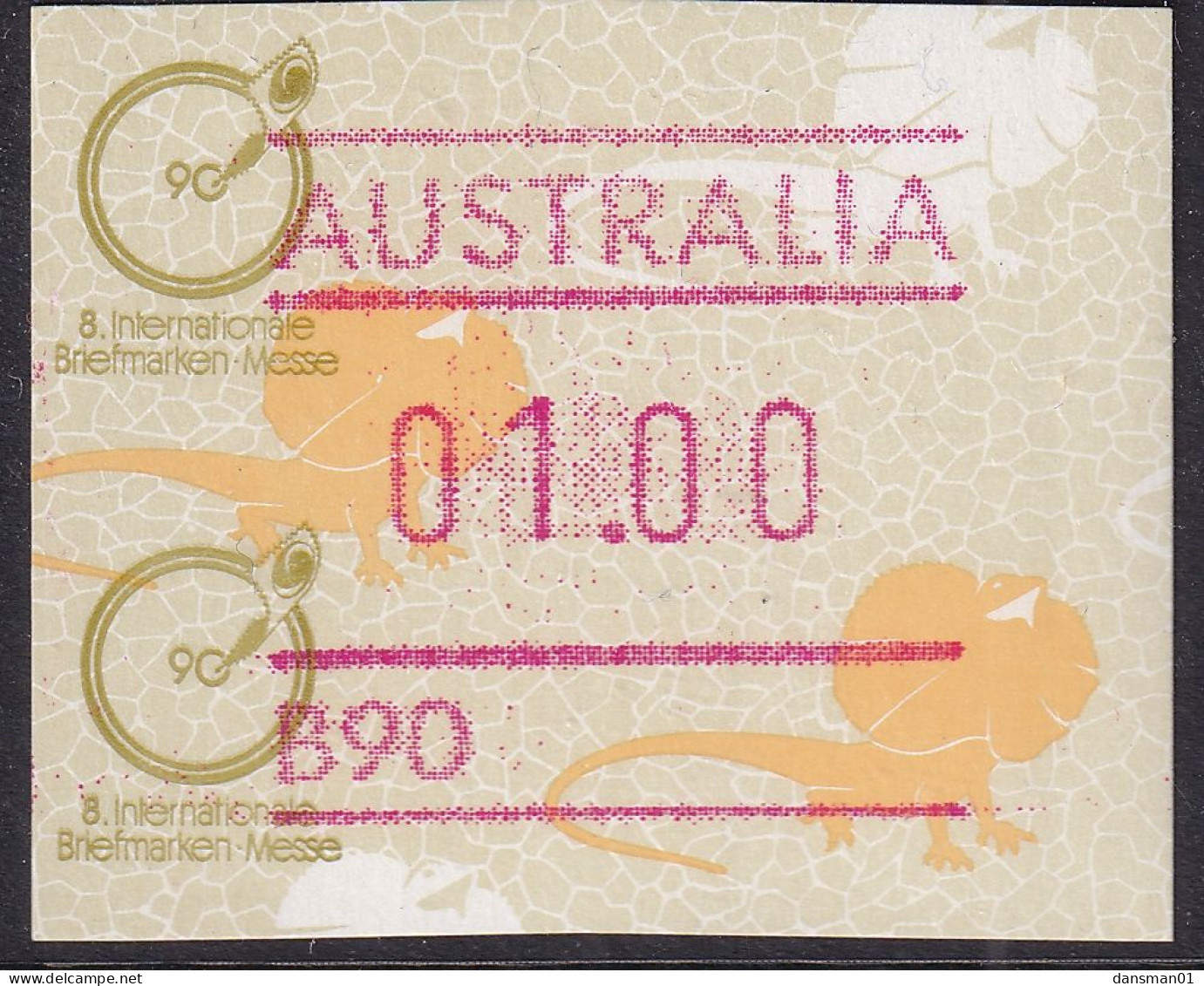 Australia 1989 Frama "INTERNATIONAL BRIEFMARKEN MESSE" MNH - Neufs