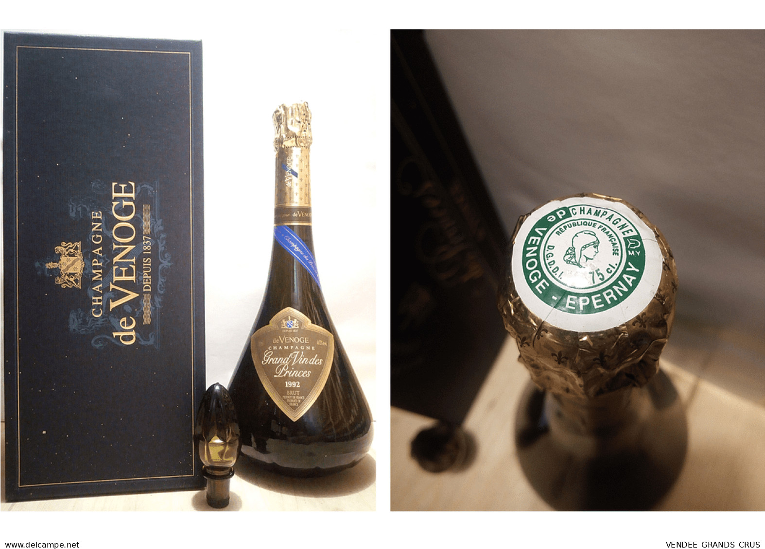 Champagne De Venoge 1992 - Cuvée Grand Vin Des Princes - 75 Cl – Blanc - Champagne & Spumanti