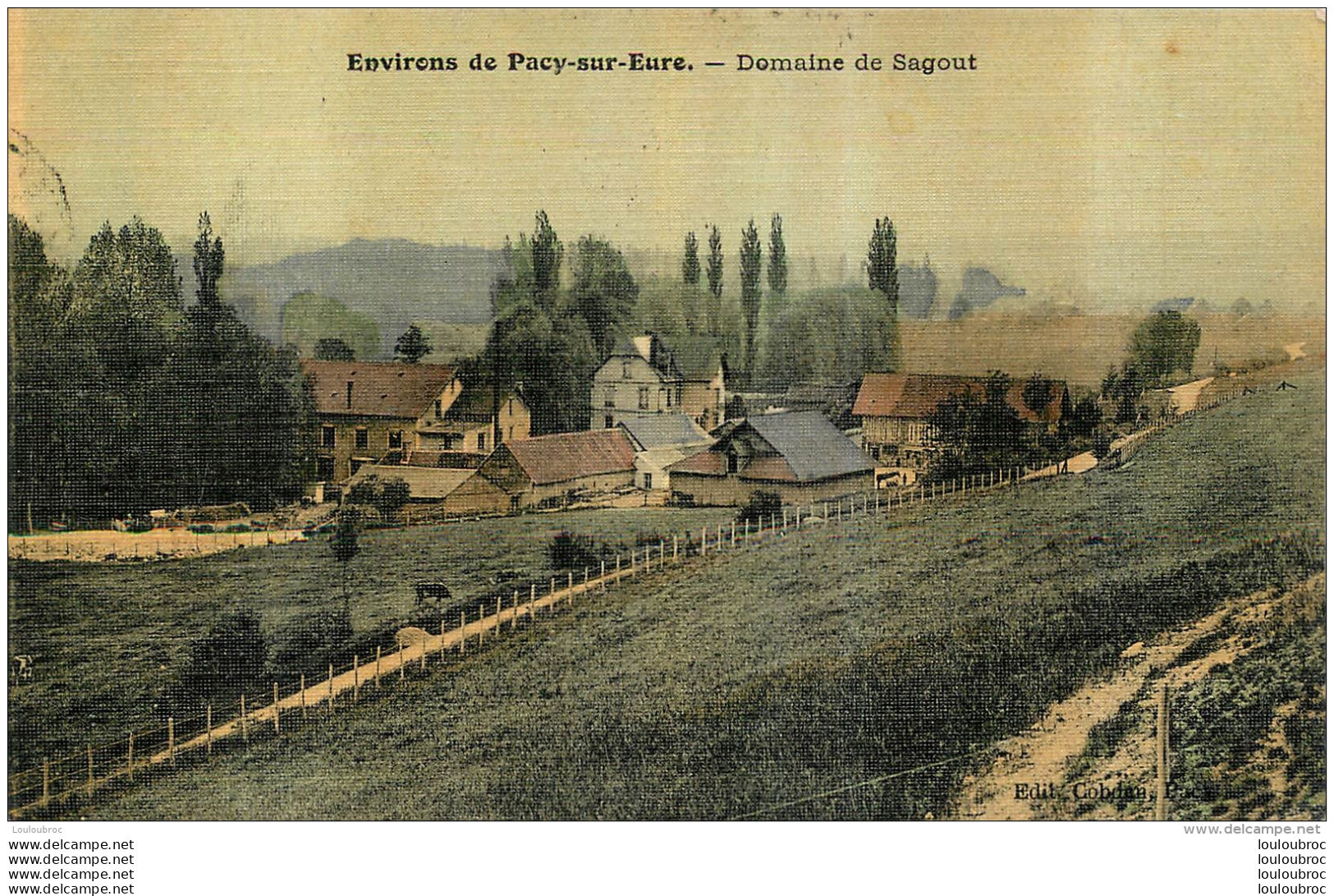 ENVIRONS DE PACY SUR EURE DOMAINE DE SAGOUT  TOILEE COULEUR - Pacy-sur-Eure