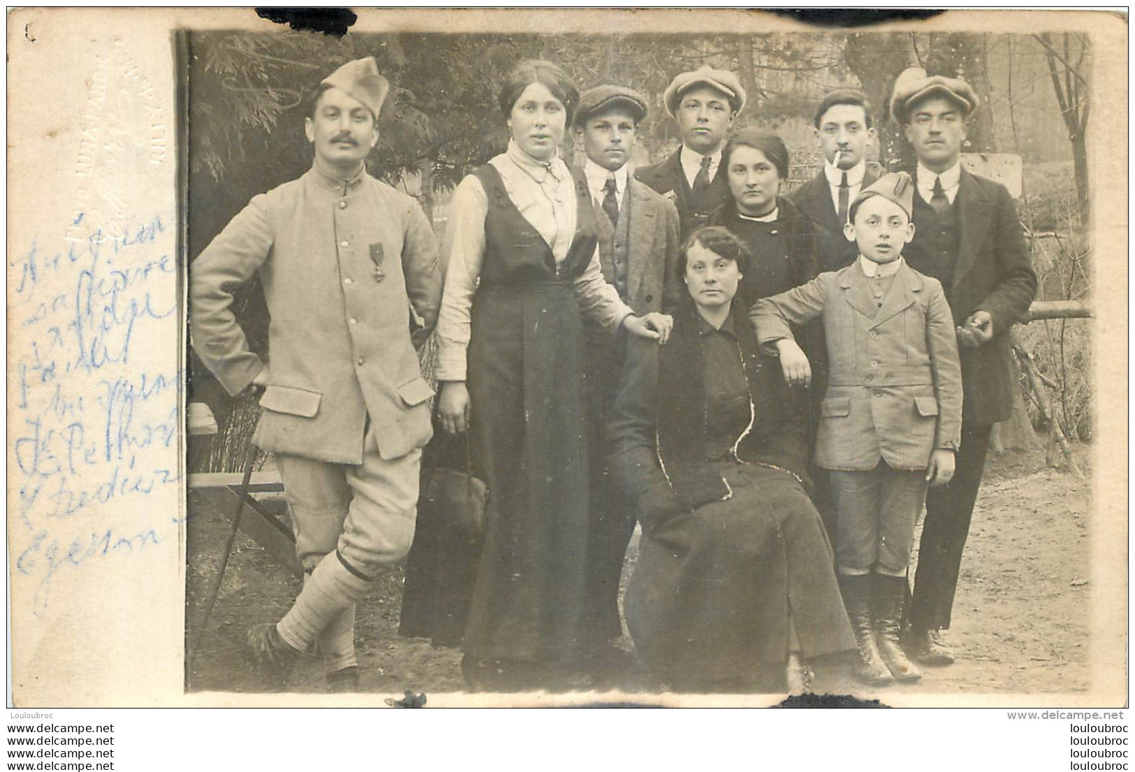 CARTE PHOTO  GROUPE DE PERSONNES - To Identify