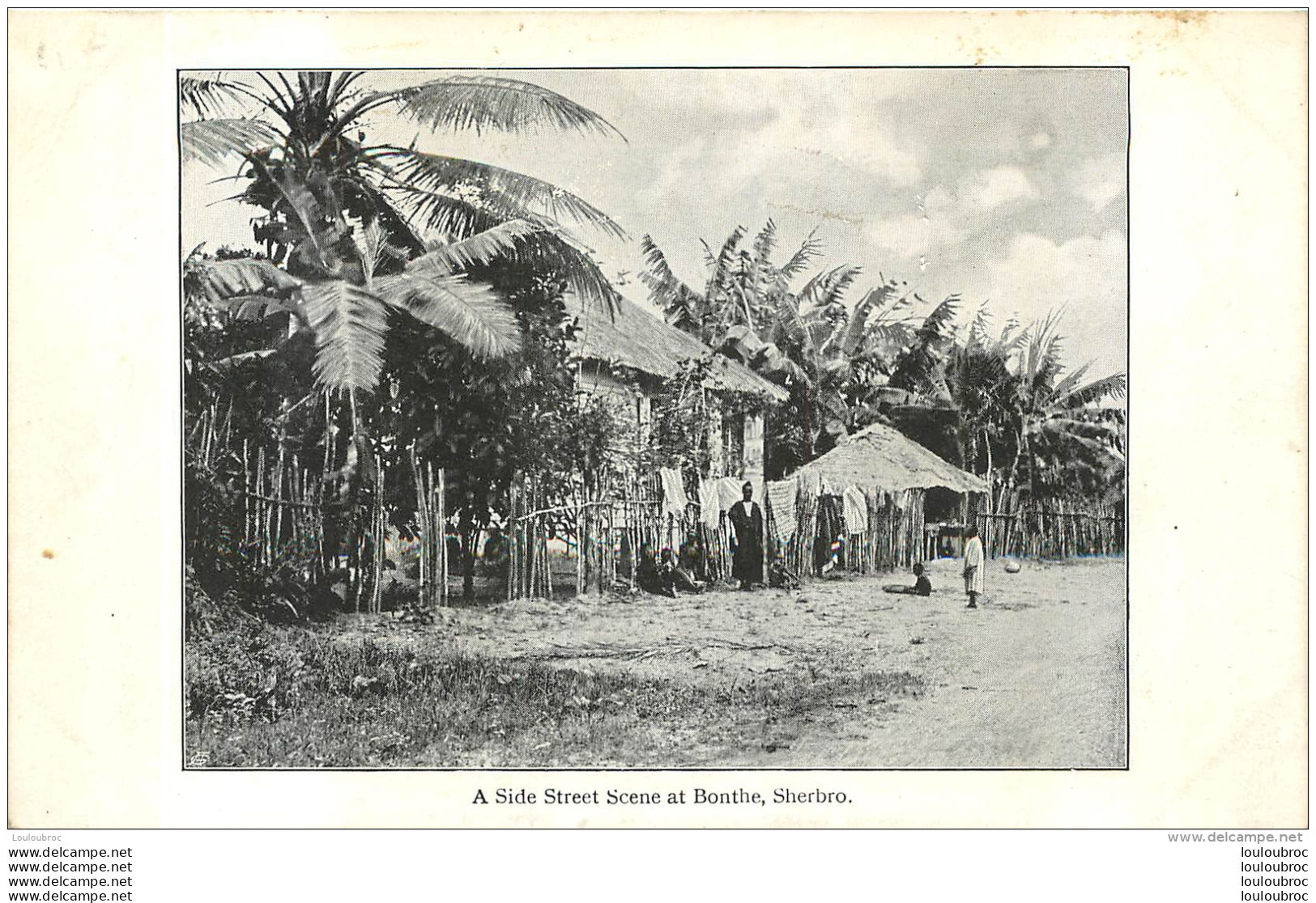 A SIDE STREET SCENE AT BONTHE SHERBRO - Sierra Leona