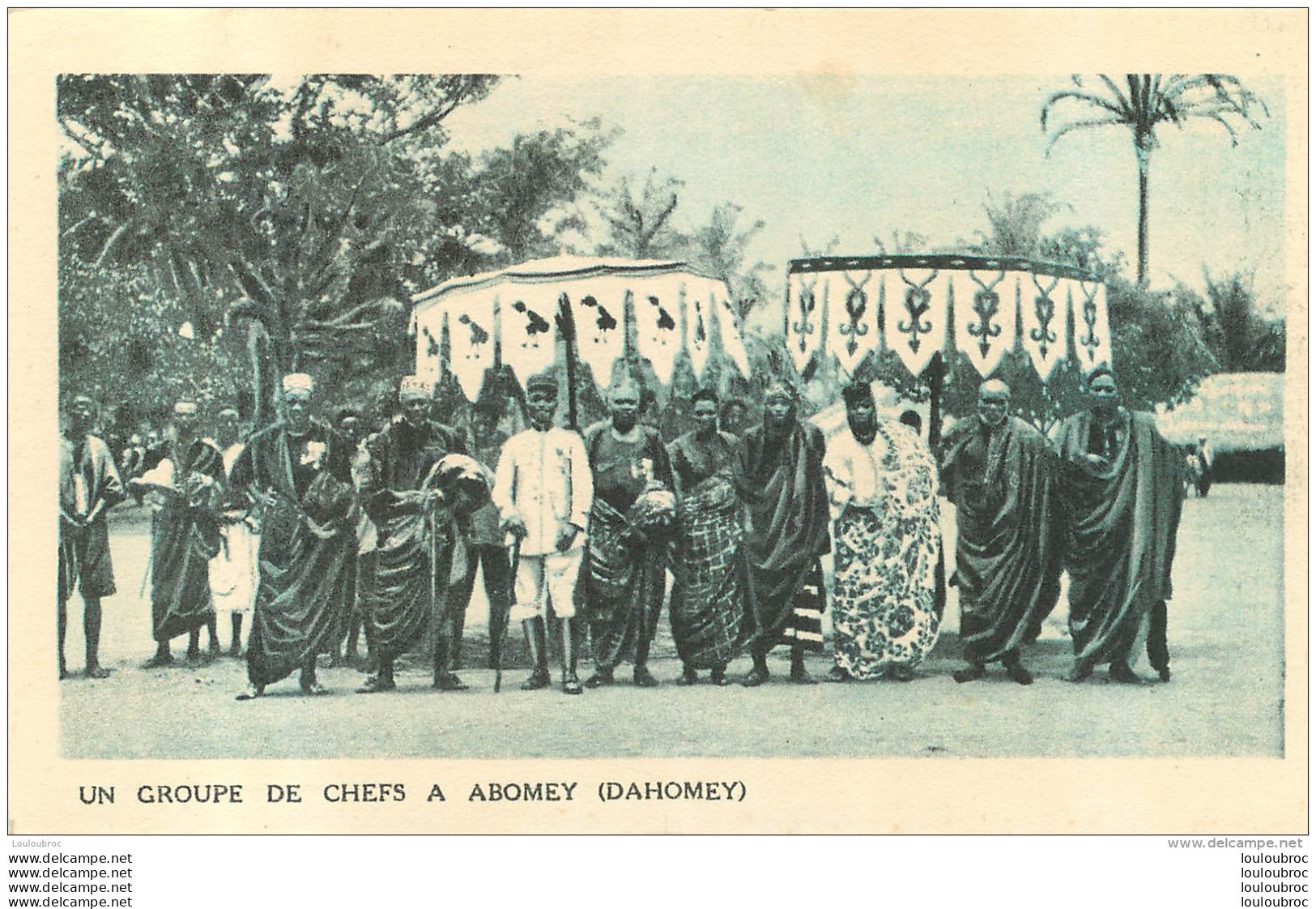 DAHOMEY UN GROUPE DE CHEFS A ABOMEY - Dahomey