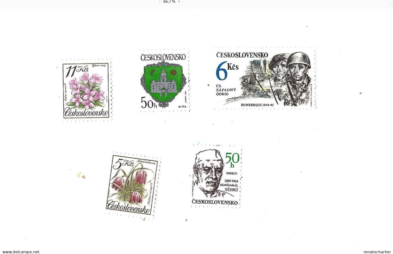 Nehru,Bytca,Dunkerque,Fleurs,MNH,Neuf Sans Charnière. - Neufs