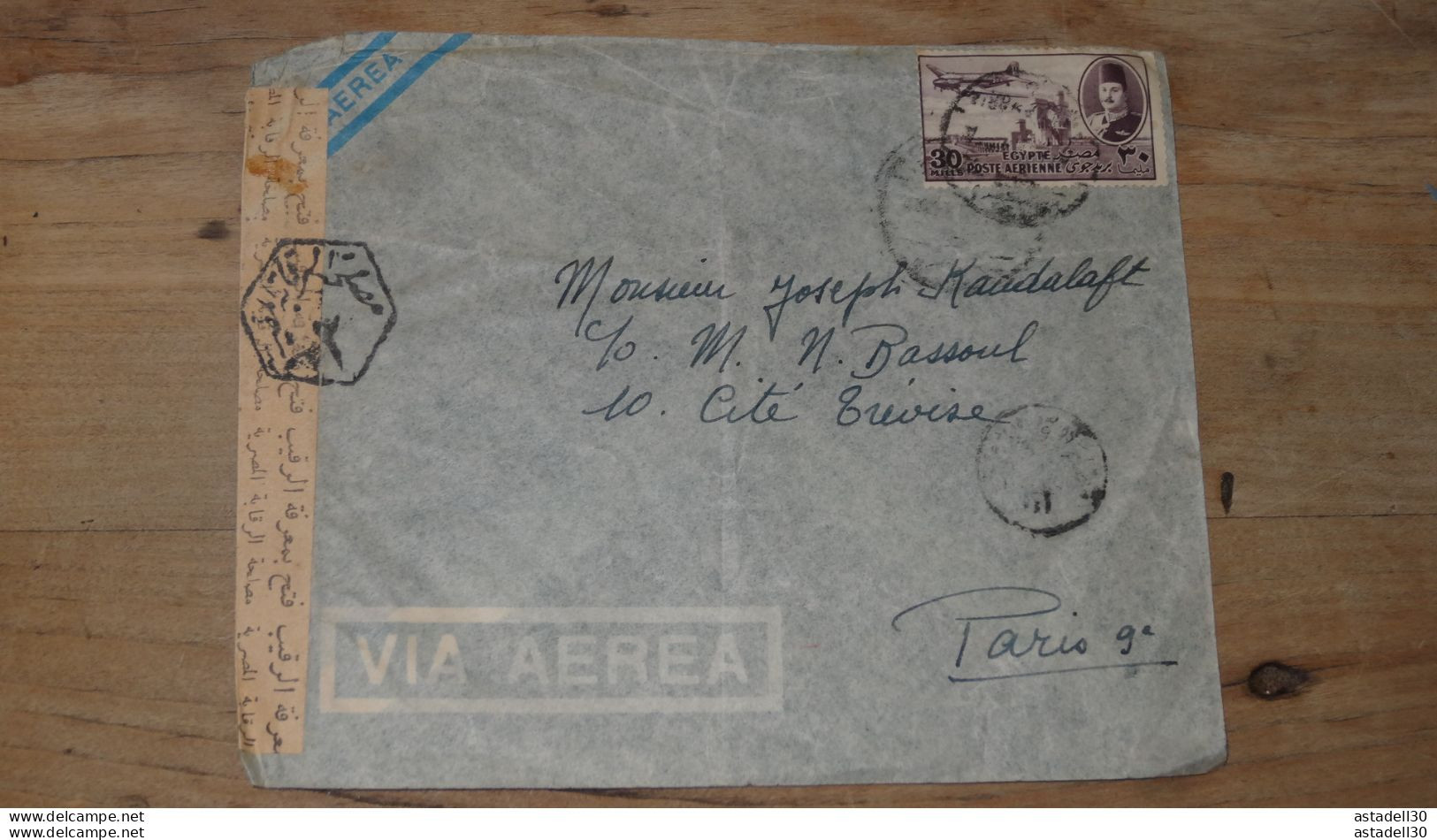 Enveloppe EGYPT - LIBAN , Censure  .......Boite-2......... 52 - Lettres & Documents