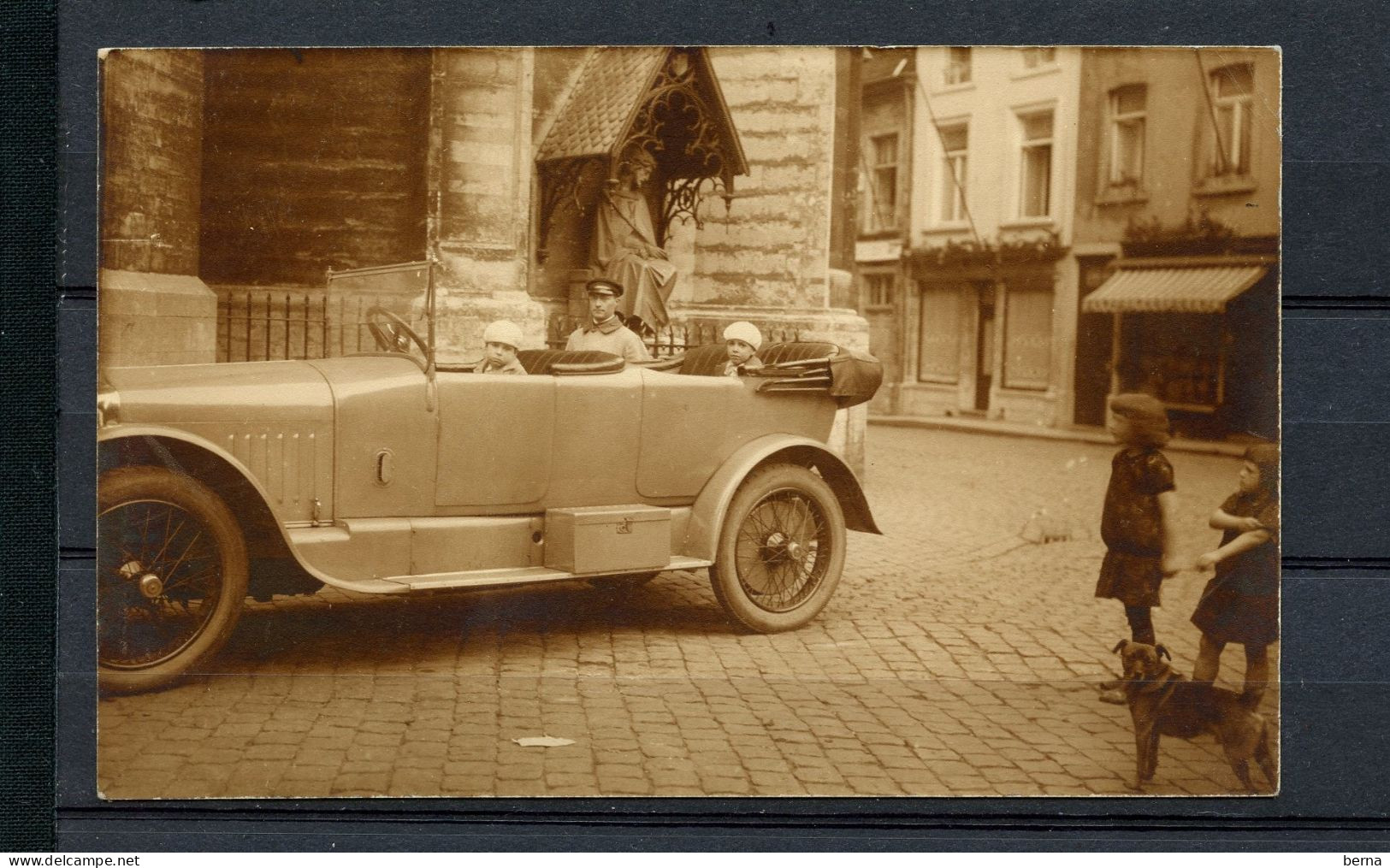 CARTE PHOTO 1924 ECRITE D'ANVERS NOTRE DAME DE HAL ? - Halle