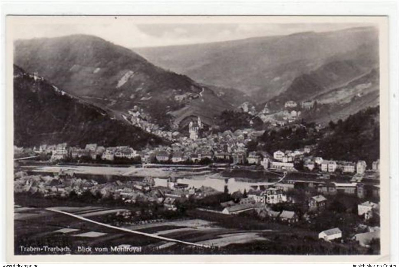 39057001 - Traben - Trarbach Mit Blick Vom Montroyal Gelaufen Von 1936. Gute Erhaltung. - Traben-Trarbach