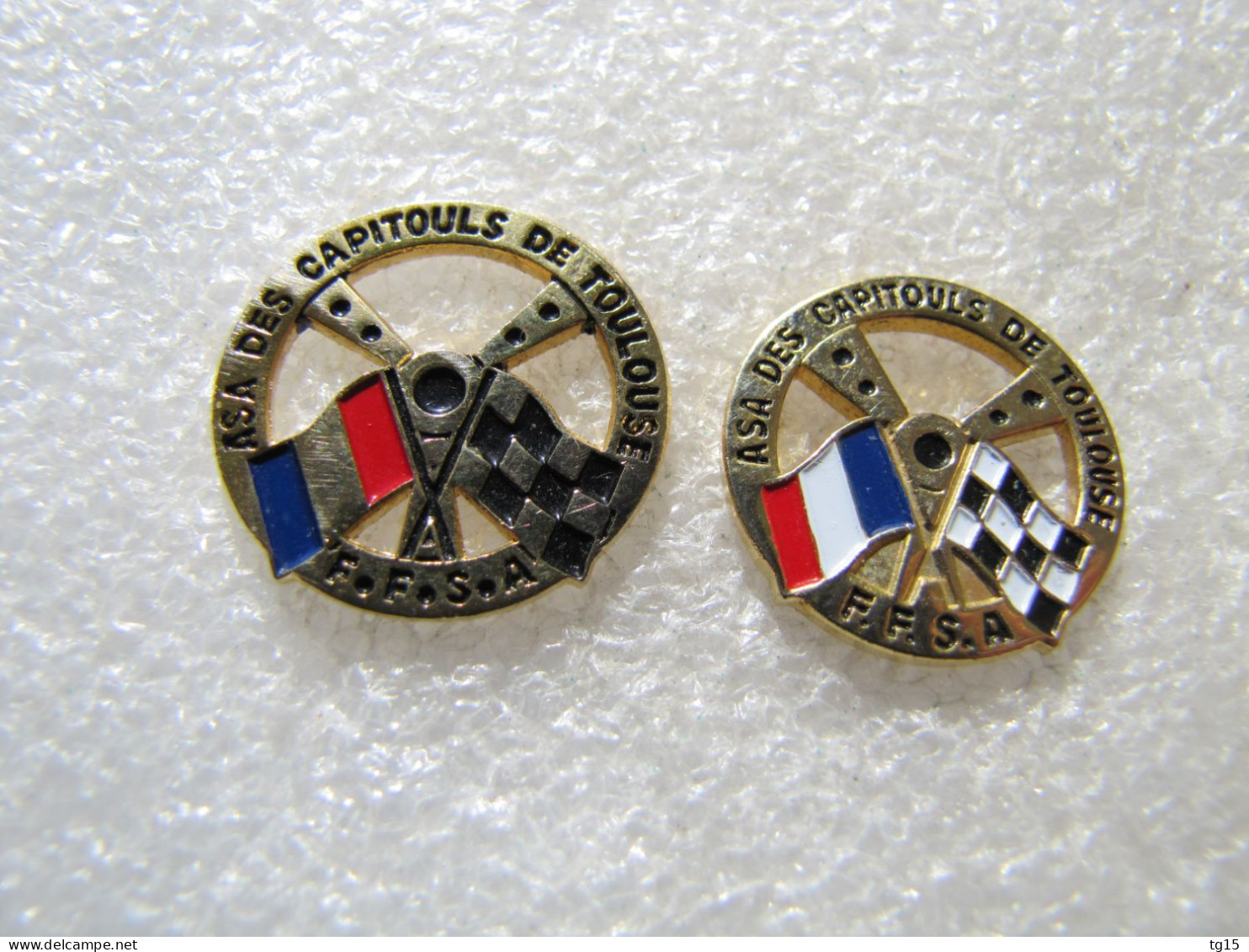 RARE  PIN'S    LOT 2  ASA DES CAPITOULS  TOULOUSE  Différents - Rallye