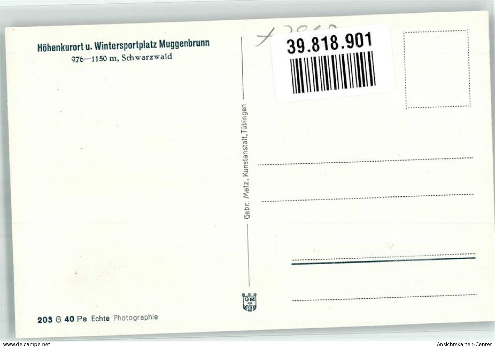 39818901 - Muggenbrunn - Todtnau