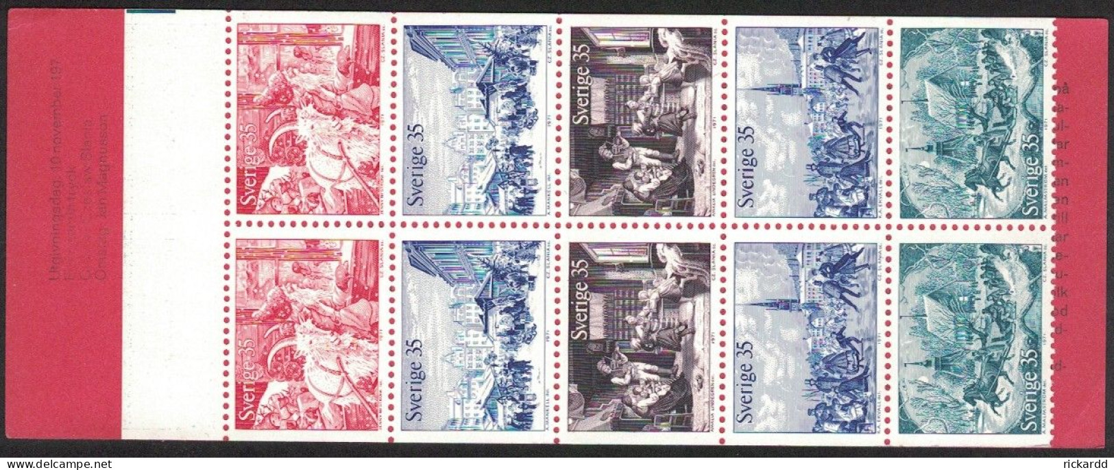 Sweden - Booklet: Facit #H249 Gammaldags Jul 1 Missing In Year - 1951-80