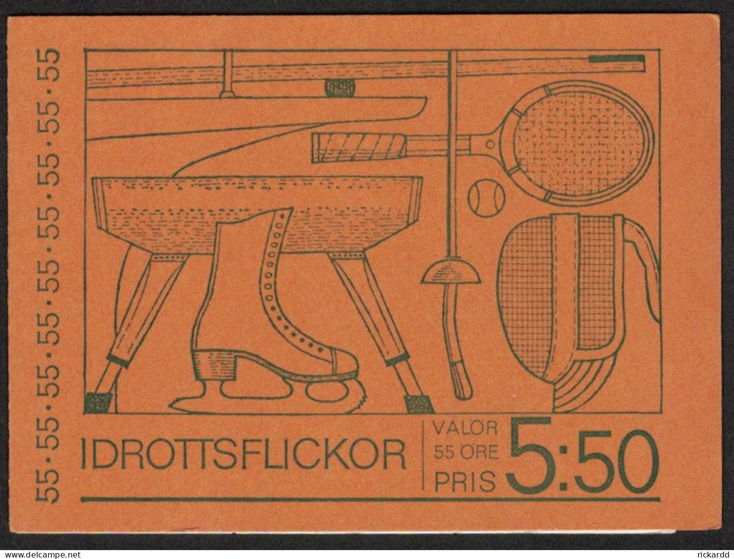 Sweden - Booklet: Facit #H253 Idrottsflickor - 1951-80