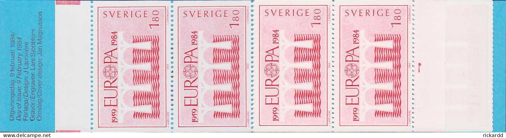 Sweden - Booklet: Facit #H349 Europa XIII - CEPT 25år Cyls 1 - 1981-..