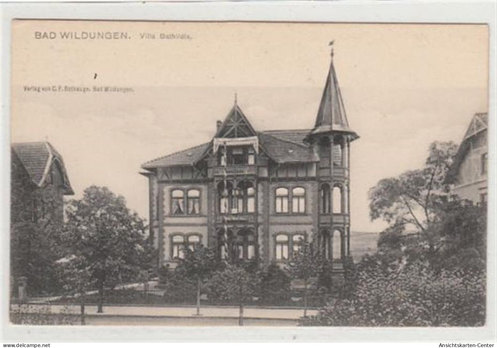 39086701 - Bad Wildungen.  Ein Blick Auf Die Villa Bathildis Ungelaufen  Um 1900 Gute Erhaltung. - Bad Wildungen