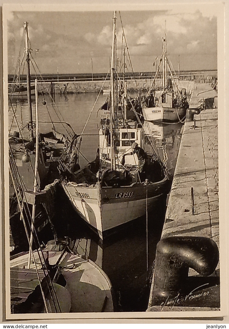 BATEAU DE PECHE - ILE DE RE / Port De Peche - Flotte En Ré - Carte Postale Reproduisant Photo Claude Fournier - Fishing Boats