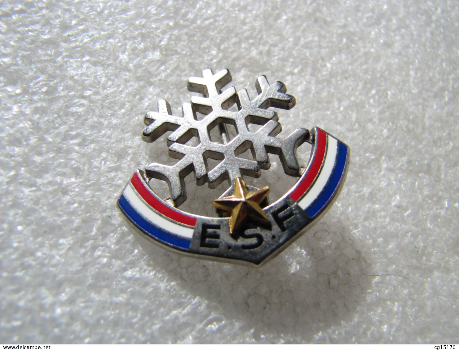 NO PIN'S   BROCHE   ESF  1 ETOILE  ECOLE DE SKI FRANÇAISE   Signé FOURNIER - Sports D'hiver