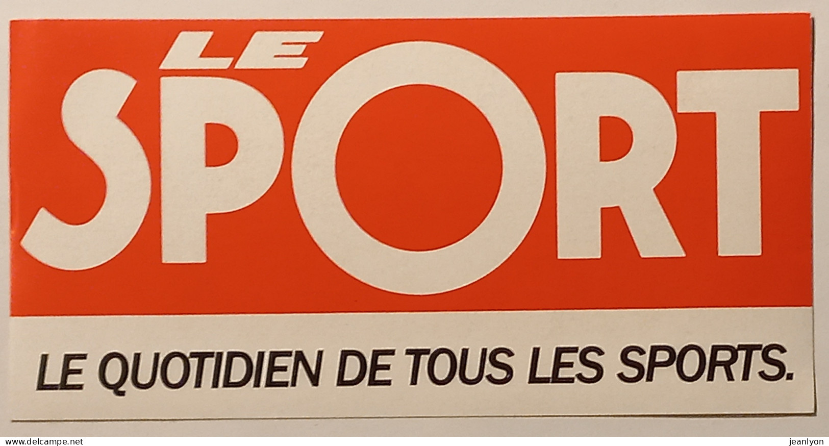 SPORT - Quotidien De Tous Les Sports / Journal - Presse - Autocollant - Pegatinas