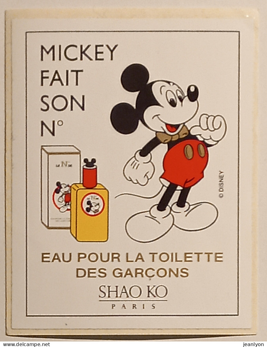 MICKEY / DISNEY - PARFUM - Eau Pour La Toilette Des Garçons / SHAO KO PARIS - Autocollant - Pegatinas