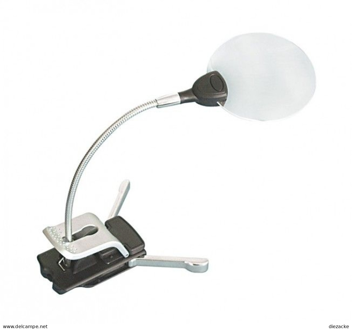 Lindner Randlose Stand-/Klemmlupe Mit LED-Beleuchtung 7154 Neu ( - Pinzetten, Lupen, Mikroskope