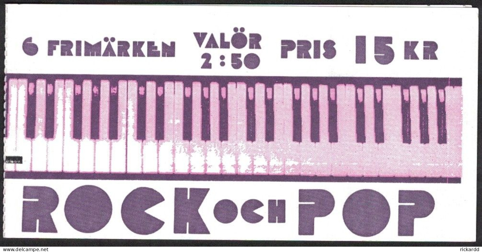 Sweden - Booklet: Facit #H418 Rock & Pop RT - 1981-..