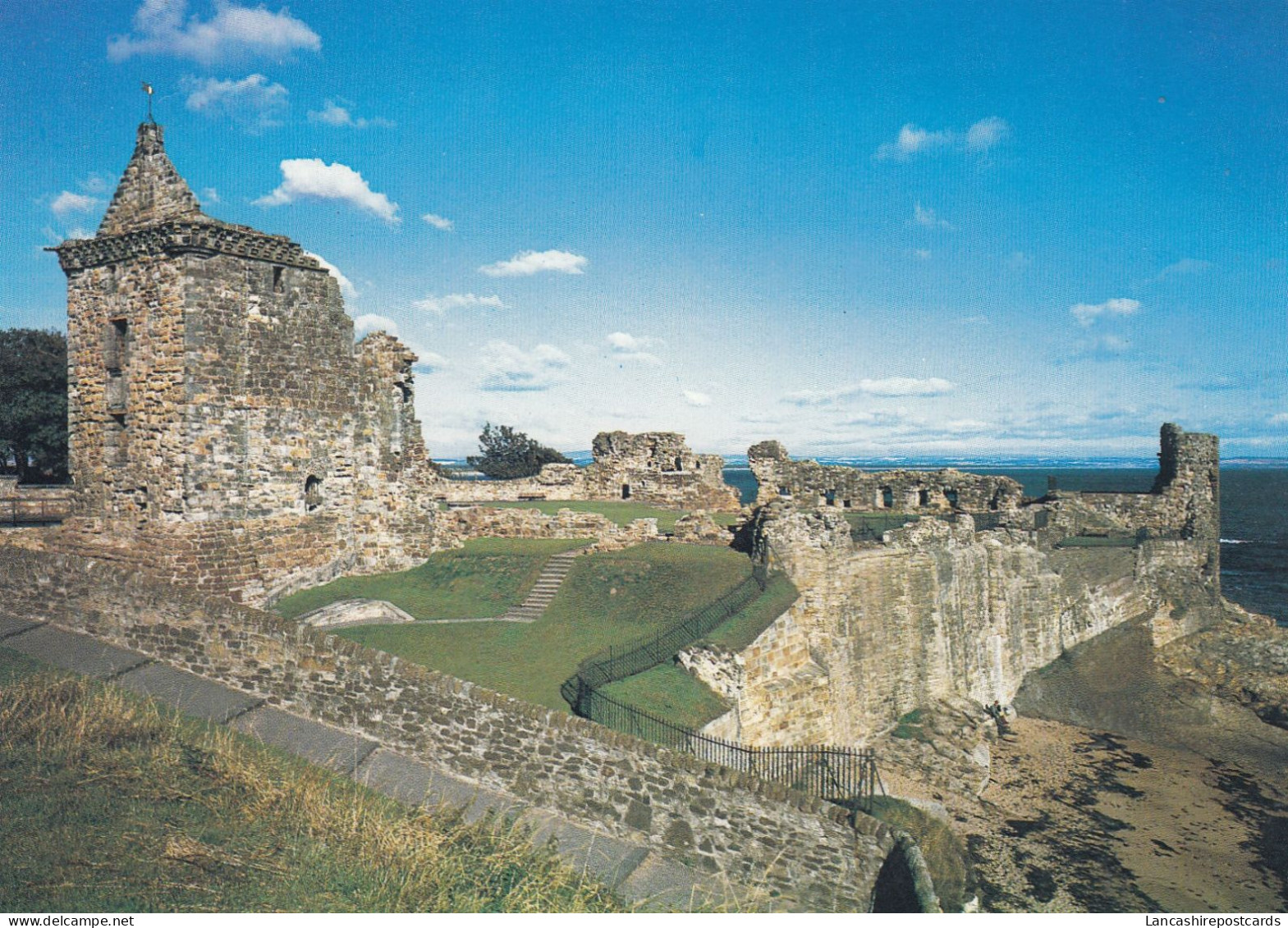 Postcard St Andrew's Castle Fife Scotland My Ref B26445 - Fife