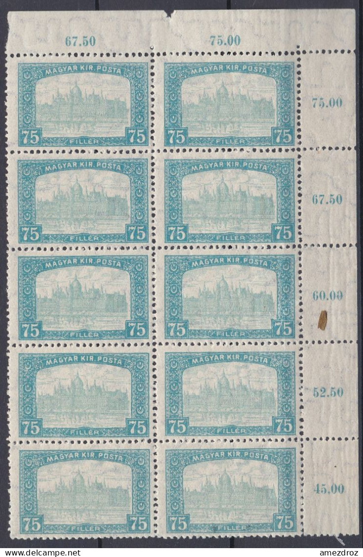 Hongrie 1917 Mi 201 NMH ** Palais Du Parlement (A16) - Unused Stamps