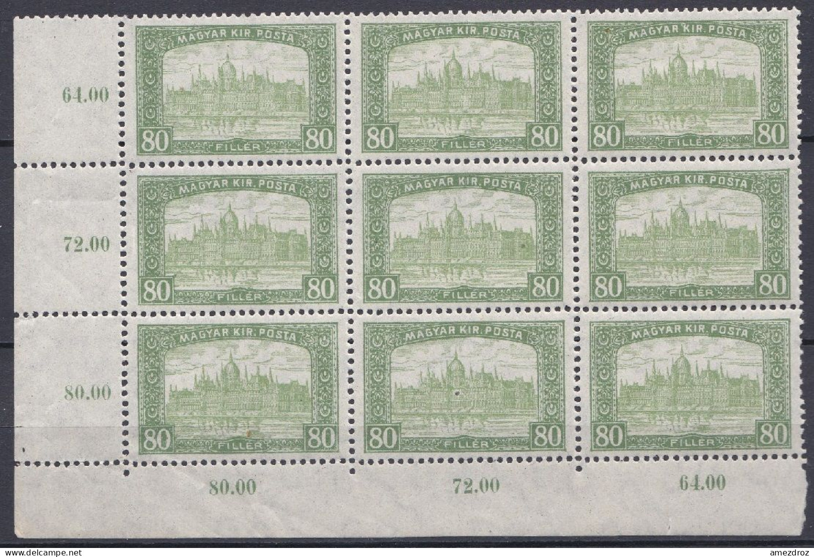 Hongrie 1917 Mi 202 NMH ** Palais Du Parlement (A16) - Unused Stamps