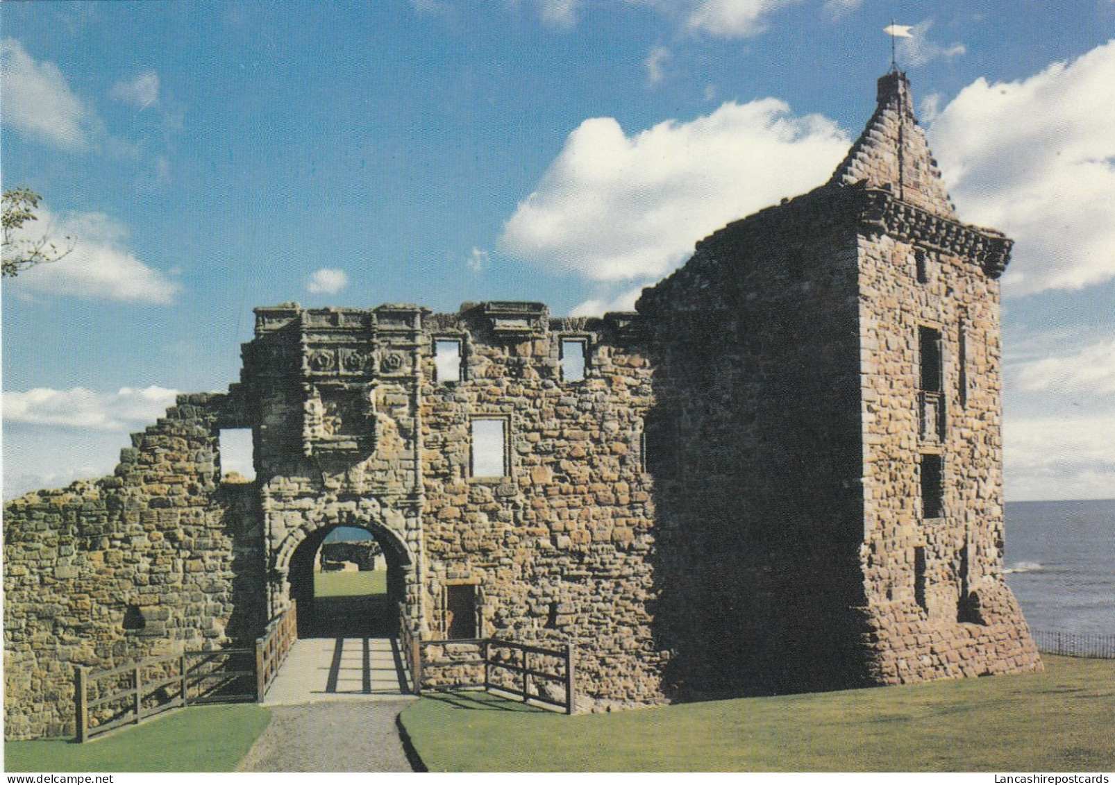 Postcard St Andrew's Castle Entrance And Fore Tower Fife Scotland My Ref B26446 - Fife