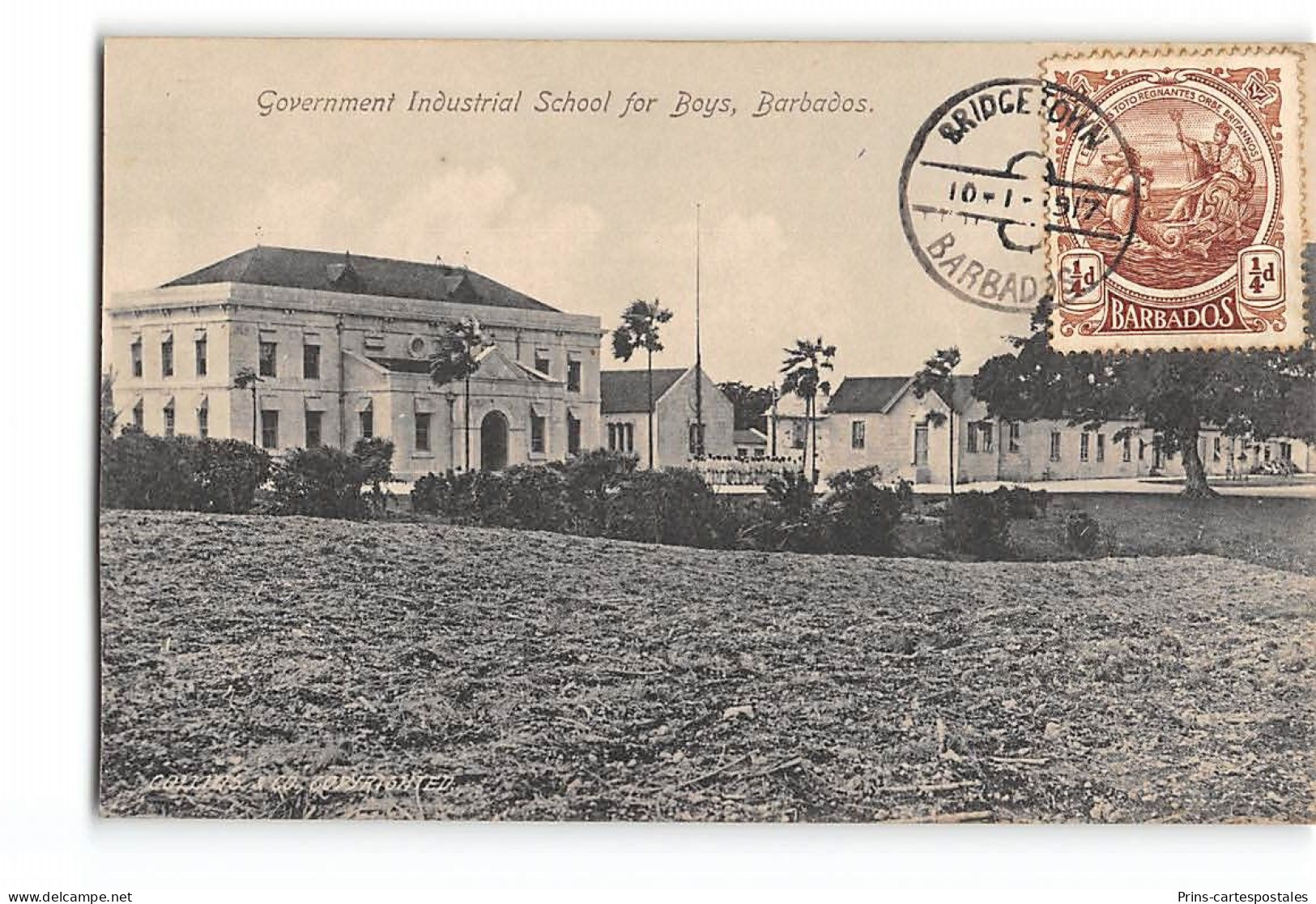 CPA La Barbades Government Industrial School For Boys - Barbados (Barbuda)