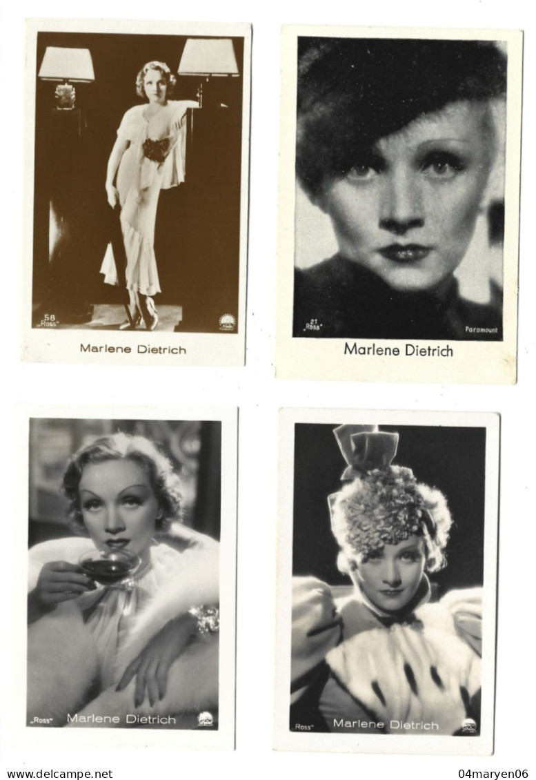 ***   4 X  MARLENE  DIETRICH   ***   -  VARIA / DIVERS  -  Zie / Voir / See / Scan's - Fotos