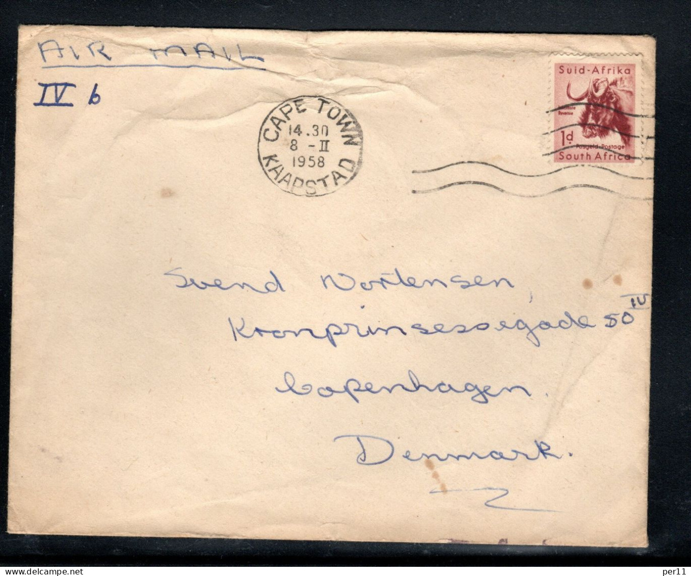 3 Small Nice Letters From South-Africa  1958-59   (rsa01) - Andere & Zonder Classificatie