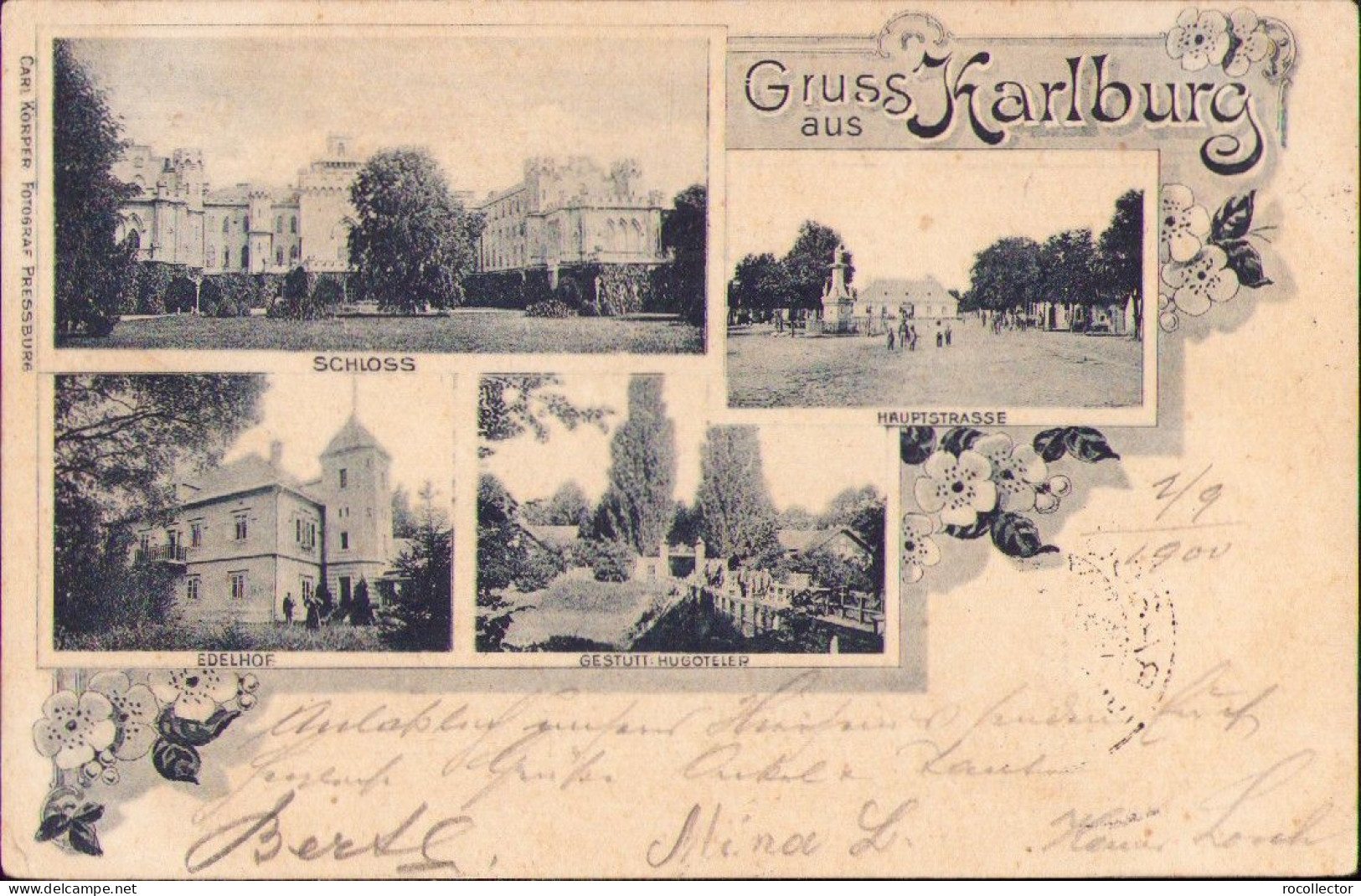 Gruss Aus Karlburg Postcard Circulated Oroszvár Brassó Nagyszeben Marosvásárhely CP521N - Hungary