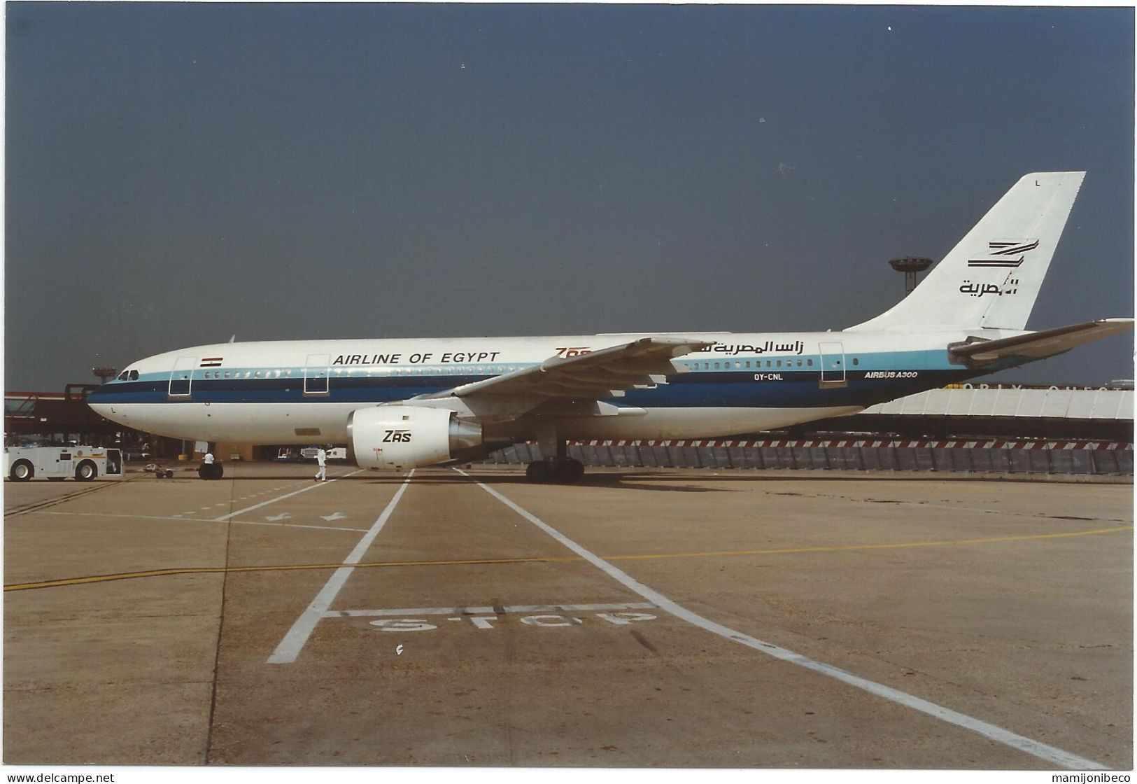 AIRBUS A 300 ZAS AIRLINES OF EGYPT OY-CNL Juillet 91 - Sport