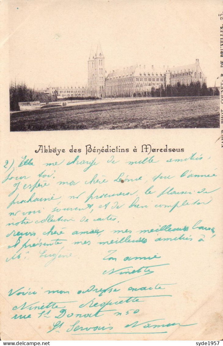 Maredsous  Abbaye Des Bénédictins - Photo COUNET - Anhée