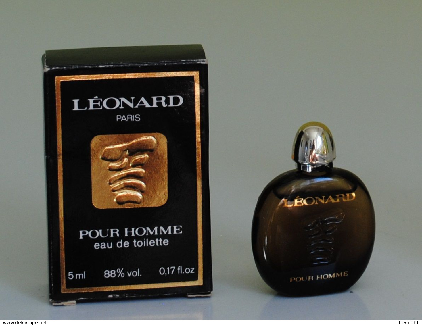 Miniature LEONARD POUR HOMME De Parfums Léonard ( France ) - Miniaturen Herrendüfte (mit Verpackung)