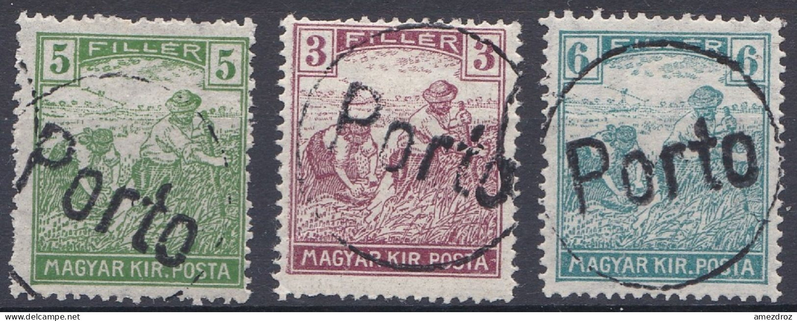 Hongrie Taxe 1919 Surcharge PORTO Dans Un Cercle  (A16) - Postage Due